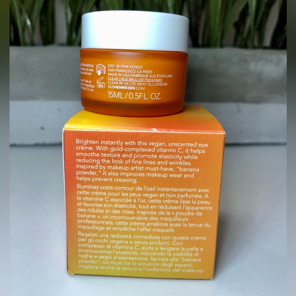 BNIB OleHenriksen Banana Bright+ Vitamin C Eye Creme for Dark Circles - Picture 4 of 10